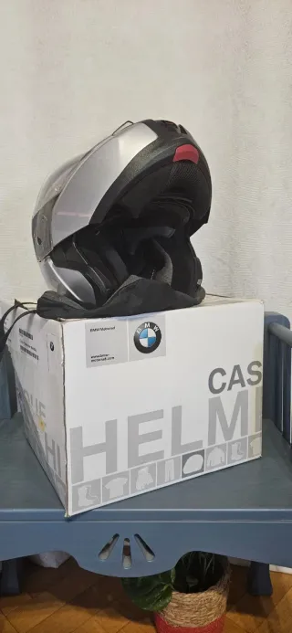 Casco BMW Moto Plata