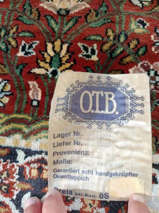 Alfombra Oriental Bijar India 1988