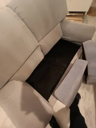 Sofás de 2 y 3 plazas gris.  NO SE HACE ENVIO.