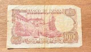5 Billetes Auténticos España Pesetas