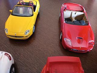 Set 5 Macchinine Ferrari Giocattolo Metallo