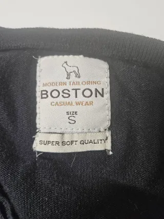 Jersey Boston Algodón Negro Talla M