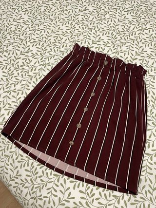 Falda de rayas