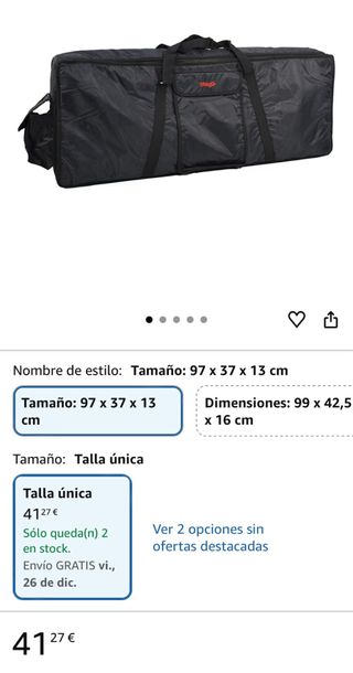 Funda para teclado Stagg 5 octavas