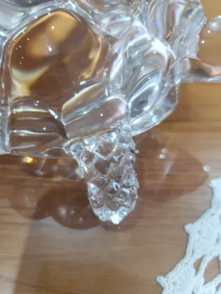 Tortuga de cristal decorativa