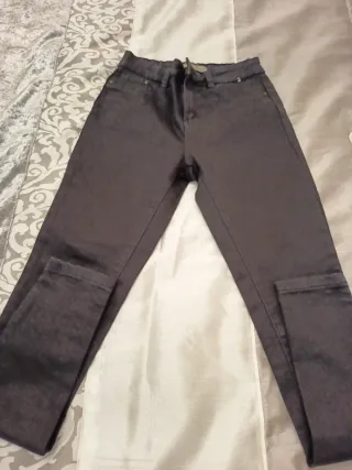 Pantalón elástico mujer negro