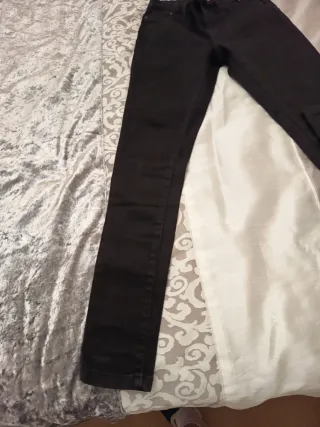 Pantalón elástico mujer negro