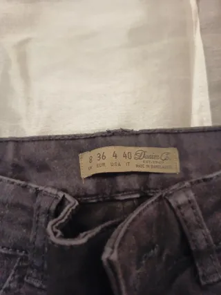 Pantalón elástico mujer negro