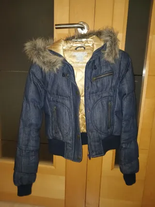 Abrigo plumas vaquero muy abrigado