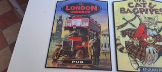 Insegne Pubblicitarie The London Omnibus e The Cat