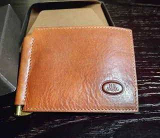 Portafoglio The Bridge vera pelle marrone