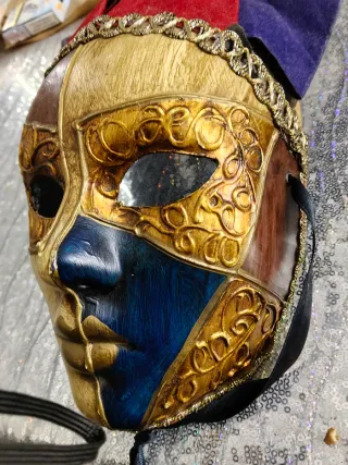 Maschera veneziana originale artigianale anni '80