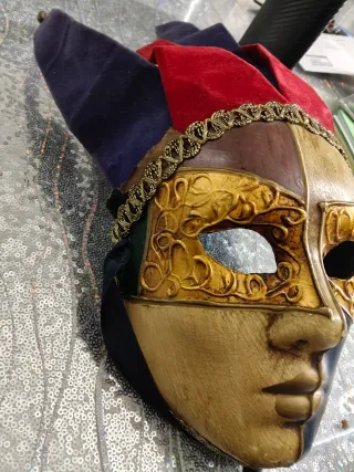 Maschera veneziana originale artigianale anni '80