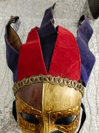 Maschera veneziana originale artigianale anni '80