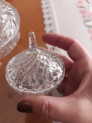 Bomboneras de cristal tallado