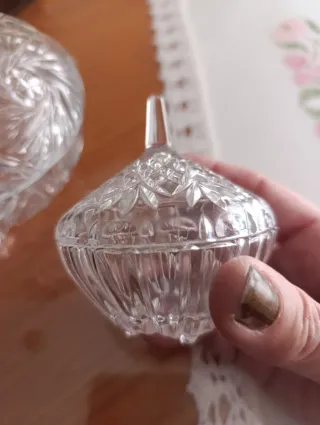 Bomboneras de cristal tallado