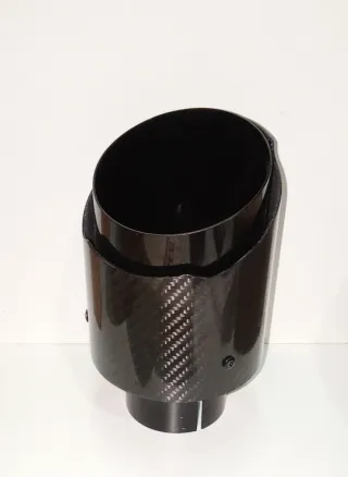 Cola de Escape Carbono Negro Universal