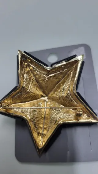 Broche Estrella Fantasía Vintage Parfois Negro Dor