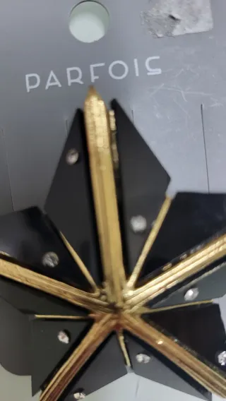 Broche Estrella Fantasía Vintage Parfois Negro Dor