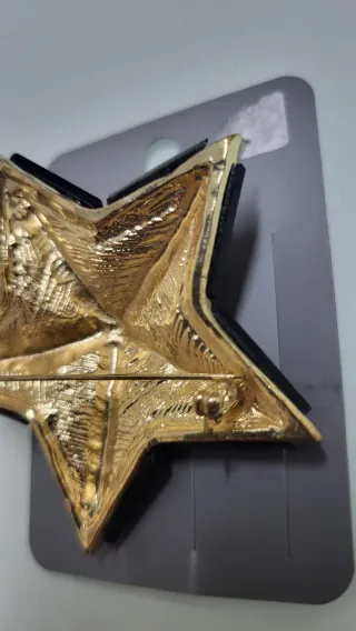 Broche Estrella Fantasía Vintage Parfois Negro Dor