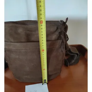 Borsa Zippo Unisex Vera Pelle Marrone