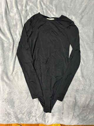 Body negro manga larga