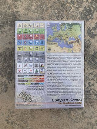 Juego The War: Europe 1939-1945 Compass Games WW2