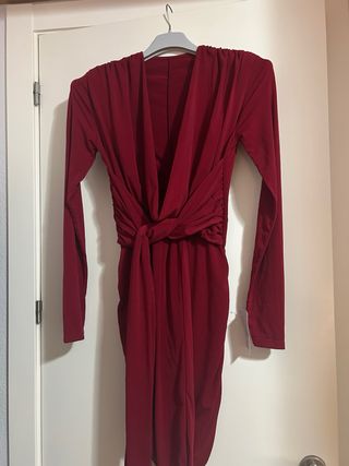 Vestido Rojo Largo Fiesta Talla XS