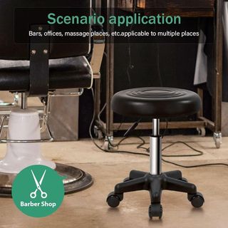 Taburete giratorio con ruedas y altura ajustable