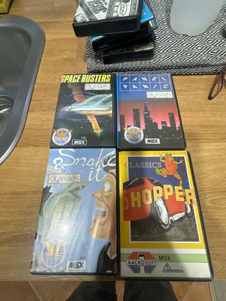 Videojuegos MSX: Space Busters, Panel Panic, Snake