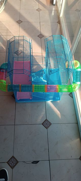 Jaula Hámster Grande con Túneles y Bola