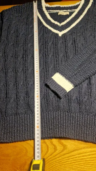 Jersey Hollister Azul y Blanco Talla M.