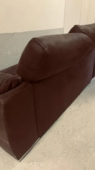 Sofá de ante marrón