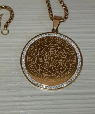 Collana Amuleto 7 Arcangeli Portafortuna Talismano