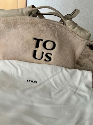 Bolso Tous Beige Pelo y Piel