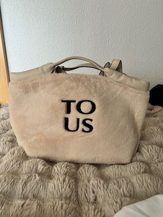 Bolso Tous Beige Pelo y Piel