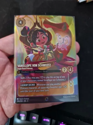 Carta Lorcana Encantada Vanellope Von Schweetz