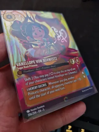 Carta Lorcana Encantada Vanellope Von Schweetz