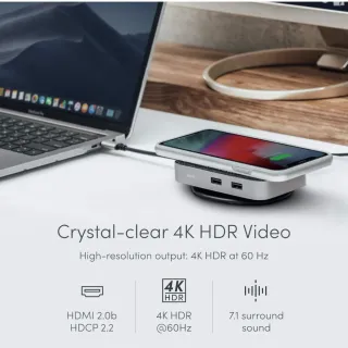 Moshi Symbus Q Hub USB-C Carga Inalámbrica