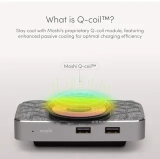 Moshi Symbus Q Hub USB-C Carga Inalámbrica