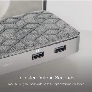 Moshi Symbus Q Hub USB-C Carga Inalámbrica