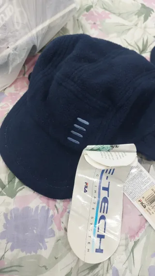 Set di Cappelli pile Fila bimbo blu