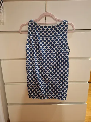 Camiseta mujer azul y blanco