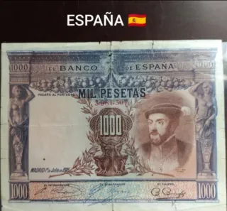 Billete 1000 Pesetas España 1925