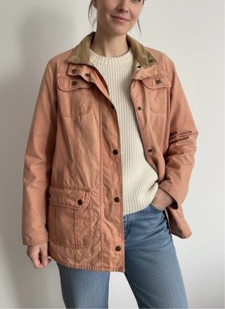 Chaqueta Barbour Utility Rosa