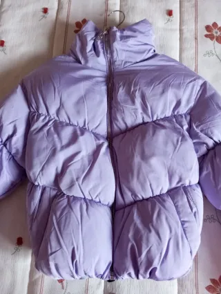 Bomber morada acolchada