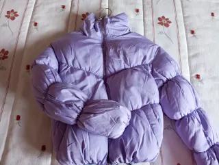 Bomber morada acolchada
