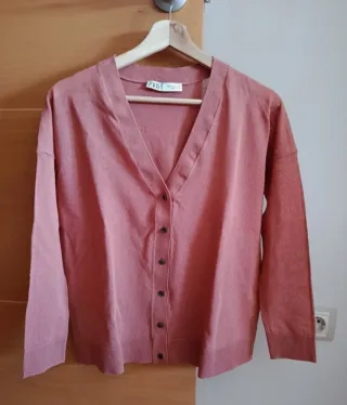 Cardigan Zara Terracota Talla M