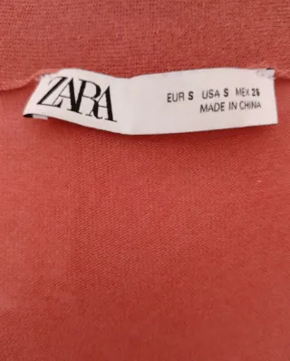 Cardigan Zara Terracota Talla M