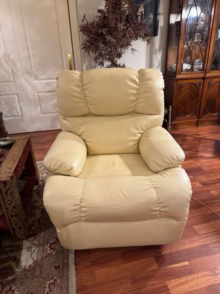 Sillón masaje y calefactor beige